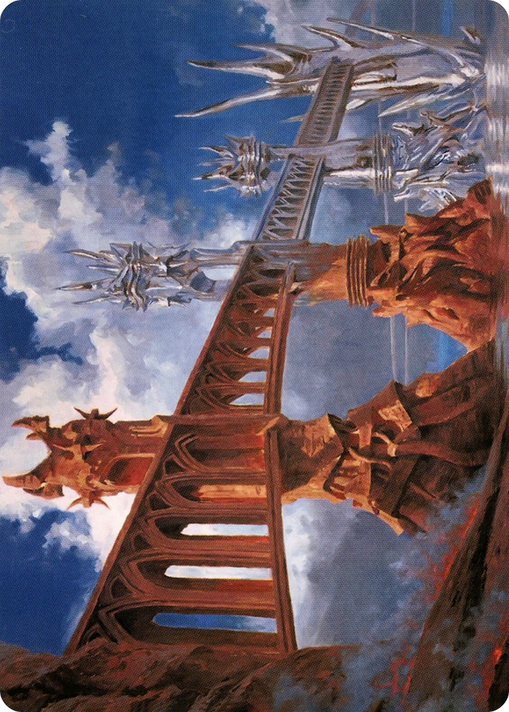 Silverbluff Bridge Art Card [Modern Horizons 2 Art Series] Magic: The Gathering