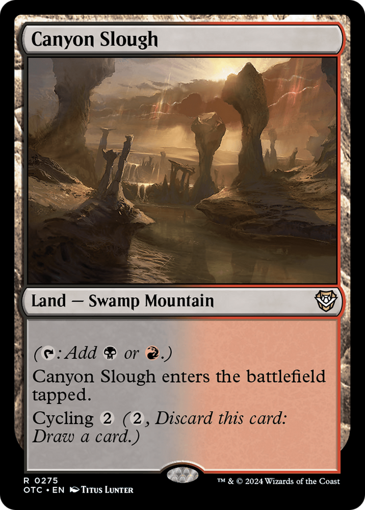 Canyon Slough [Outlaws of Thunder Junction Commander] Magic: The Gathering