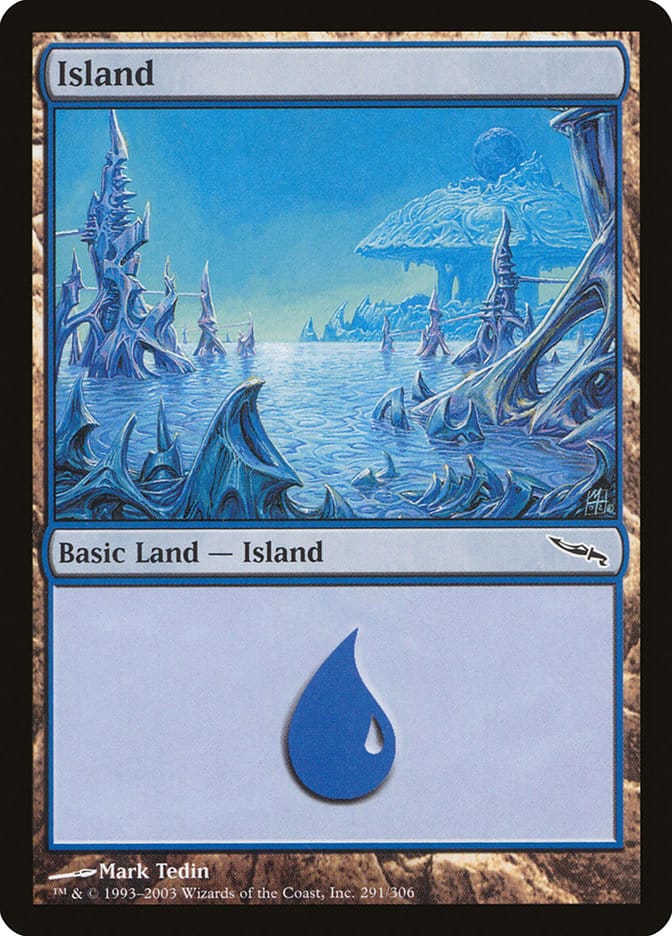 Island (291) [Mirrodin] Magic: The Gathering