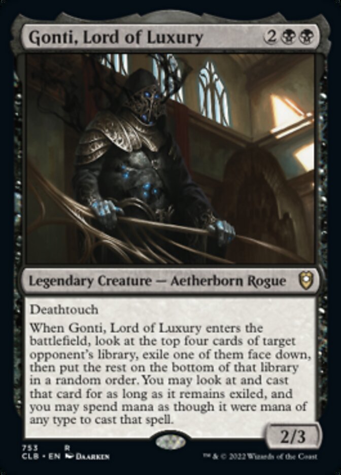 Gonti, Lord of Luxury [Commander Legends: Battle for Baldur's Gate] Magic: The Gathering