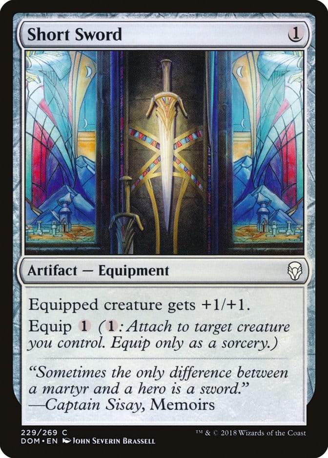Short Sword [Dominaria] Magic: The Gathering