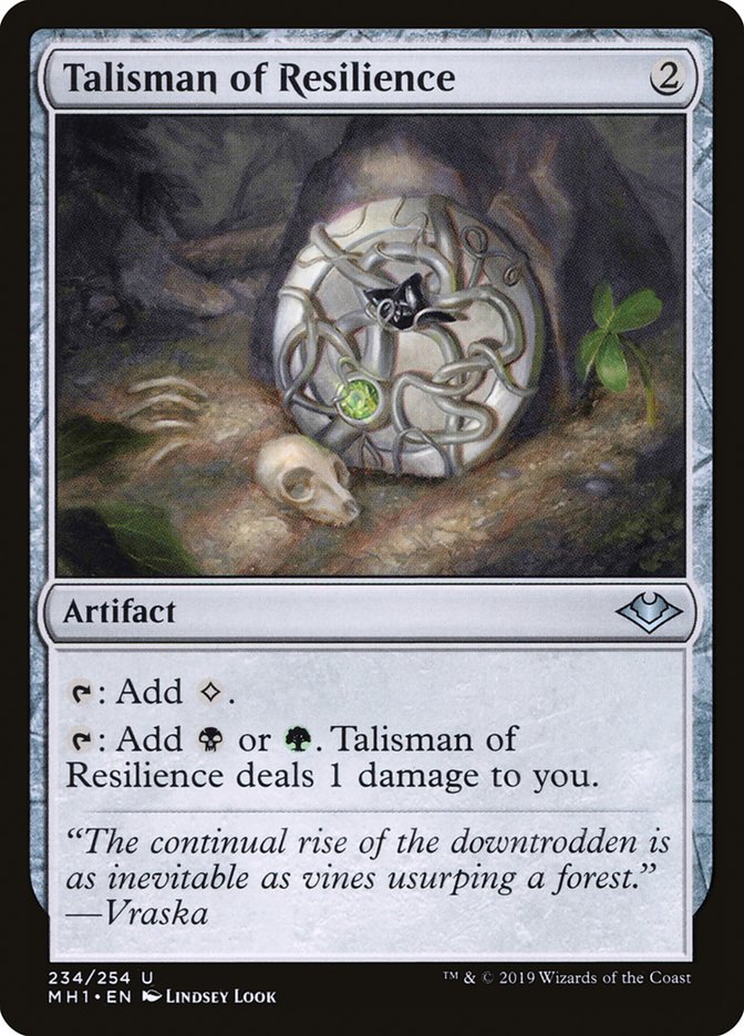 Talisman of Resilience [Modern Horizons] Magic: The Gathering