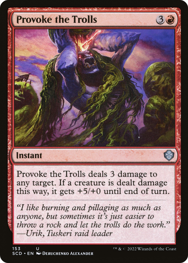 Provoke the Trolls [Starter Commander Decks] Magic: The Gathering