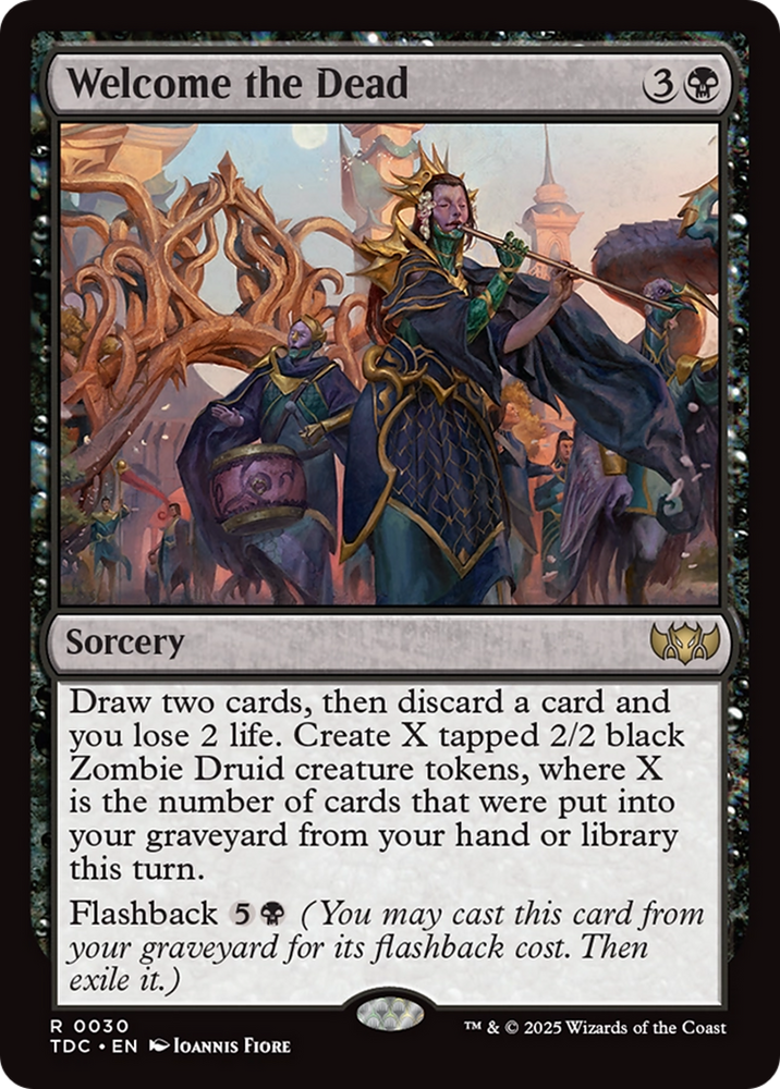 Welcome the Dead [Tarkir: Dragonstorm Commander] Magic: The Gathering
