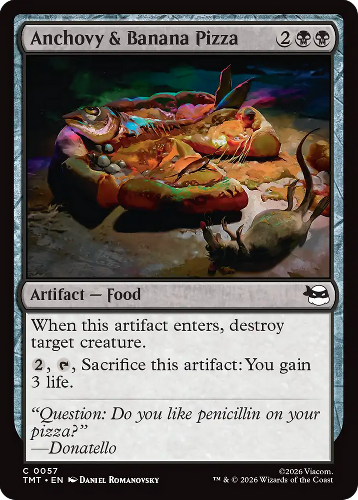 Anchovy & Banana Pizza [Teenage Mutant Ninja Turtles] Magic: The Gathering