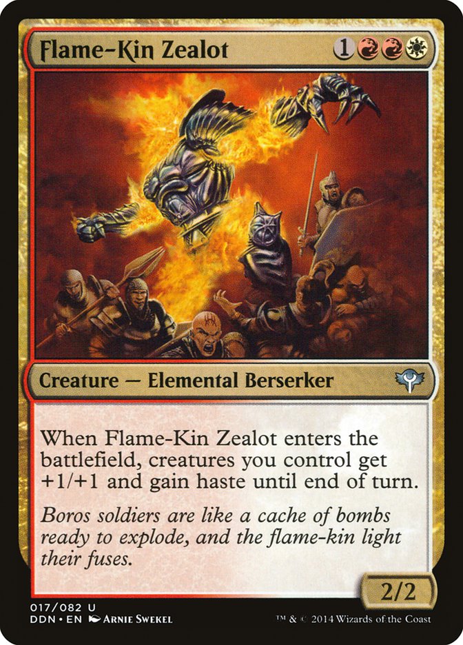 Flame-Kin Zealot [Duel Decks: Speed vs. Cunning] Magic: The Gathering