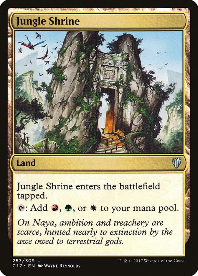 Jungle Shrine [Commander 2017] Magic: The Gathering