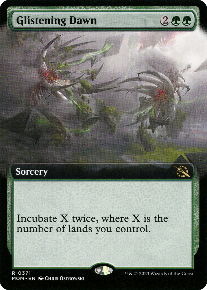 Glistening Dawn (Extended Art) [March of the Machine] Magic: The Gathering