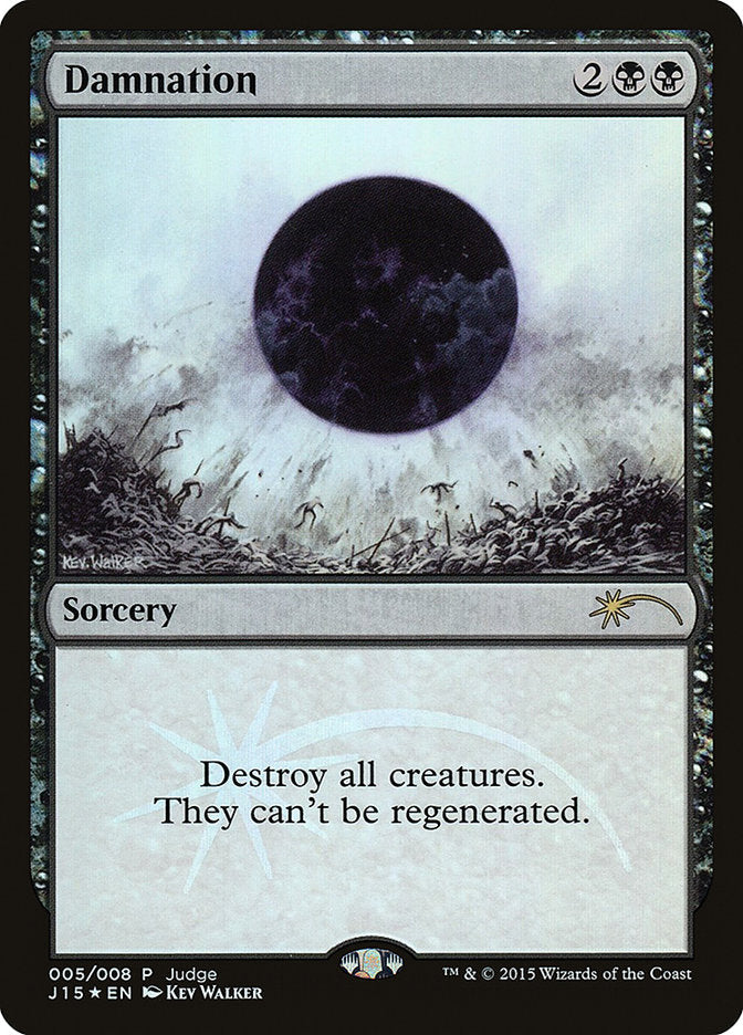 Damnation [Judge Gift Cards 2015] Magic: The Gathering