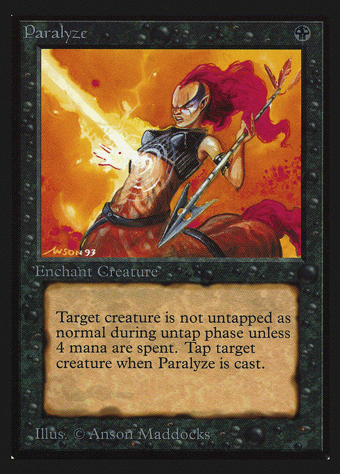 Paralyze [International Collectors' Edition] Magic: The Gathering