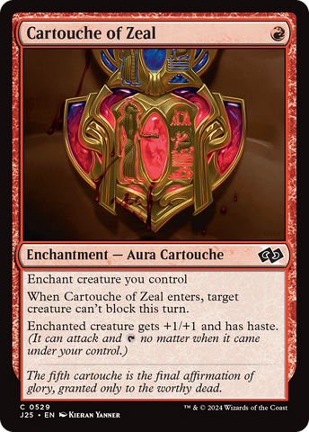 Cartouche of Zeal [Foundations Jumpstart] Magic: The Gathering