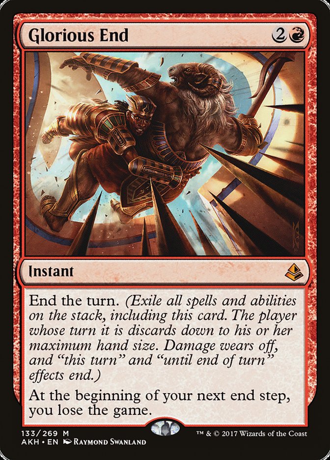 Glorious End [Amonkhet] Magic: The Gathering