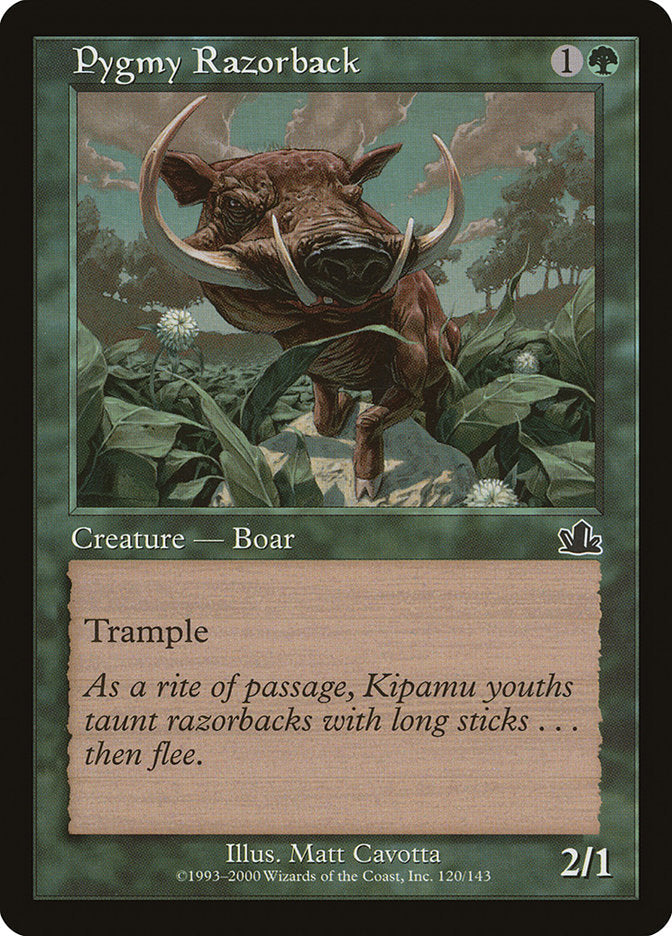 Pygmy Razorback [Prophecy] Magic: The Gathering