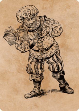 Volo, Itinerant Scholar Art Card [Commander Legends: Battle for Baldur's Gate Art Series] Magic: The Gathering