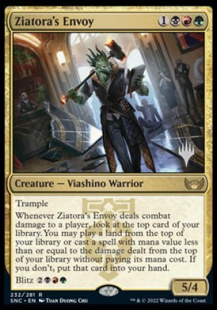 Ziatora's Envoy (Promo Pack) [Streets of New Capenna Promos] Magic: The Gathering