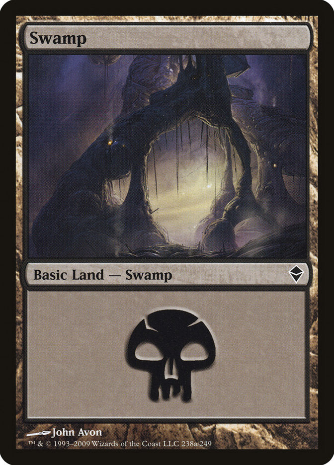 Swamp (238a) [Zendikar] Magic: The Gathering