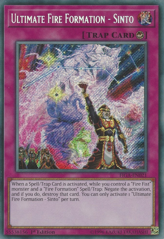 Ultimate Fire Formation - Sinto [FIGA-EN021] Secret Rare - Yugioh Cards For Your TCG Needs!