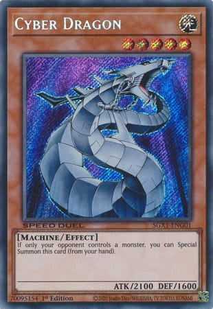 Cyber Dragon [SGX1-ENG01] Secret Rare - Yugioh Cards For Your TCG Needs!