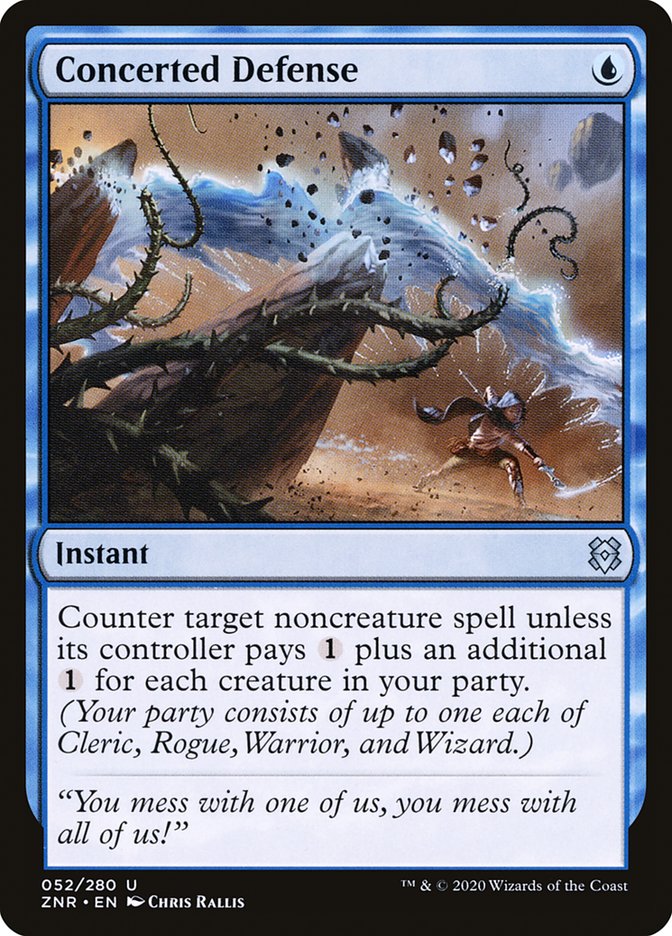 Concerted Defense [Zendikar Rising] Magic: The Gathering