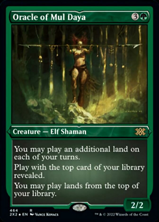 Oracle of Mul Daya (Foil Etched) [Double Masters 2022] Magic: The Gathering