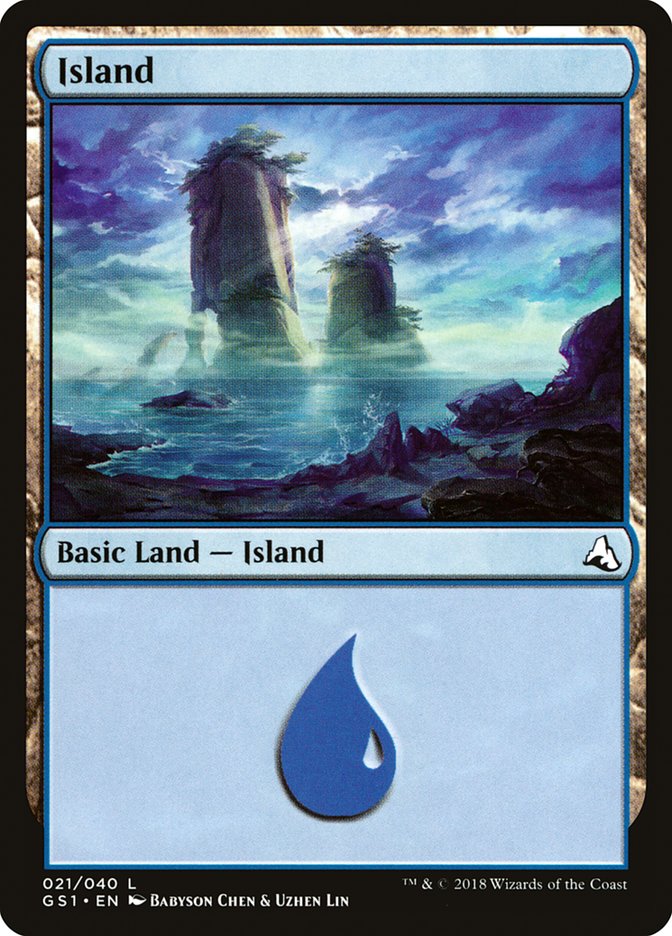 Island (21) [Global Series Jiang Yanggu & Mu Yanling] Magic: The Gathering