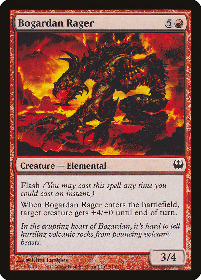 Bogardan Rager [Duel Decks: Knights vs. Dragons] Magic: The Gathering