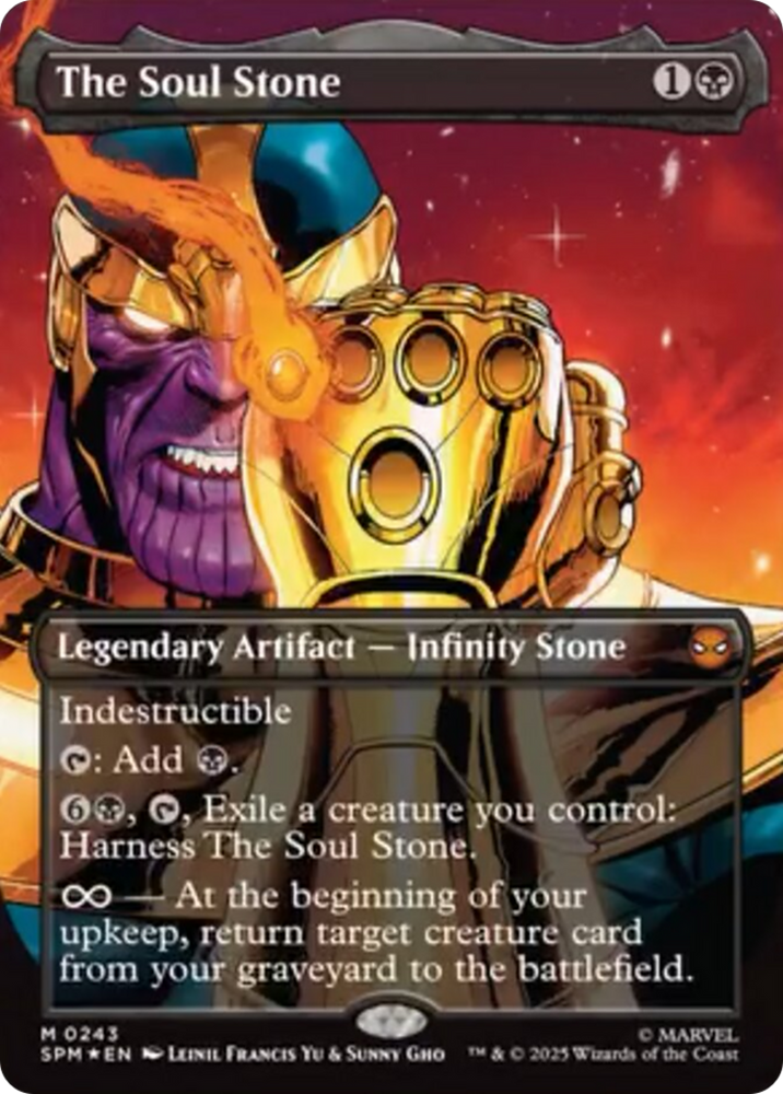 The Soul Stone (Borderless) [Marvel's Spider-Man] Magic: The Gathering