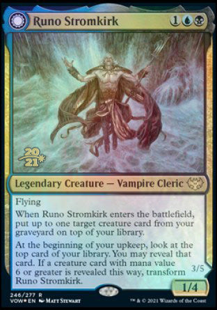 Runo Stromkirk // Krothuss, Lord of the Deep [Innistrad: Crimson Vow Prerelease Promos] Magic: The Gathering