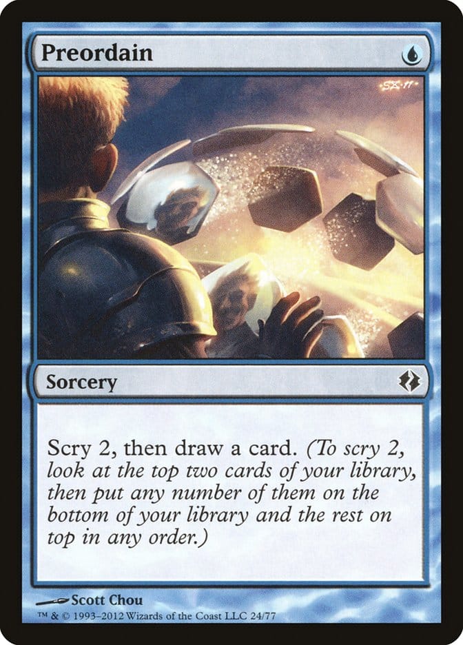 Preordain [Duel Decks: Venser vs. Koth] Magic: The Gathering