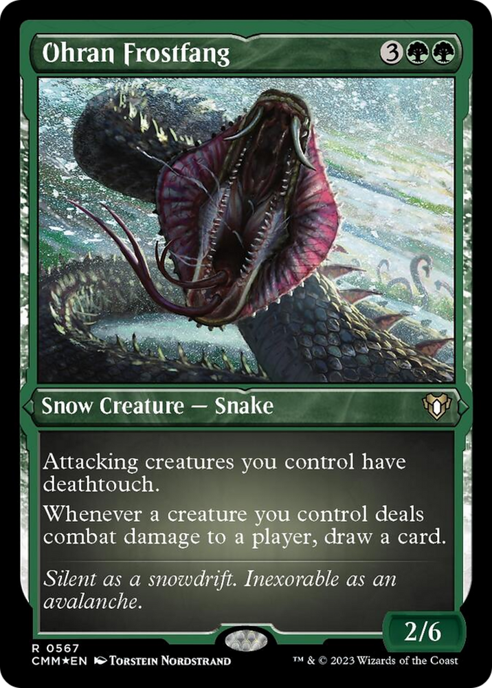 Ohran Frostfang (Foil Etched) [Commander Masters] Magic: The Gathering