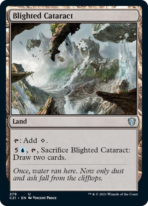 Blighted Cataract [Commander 2021] Magic: The Gathering