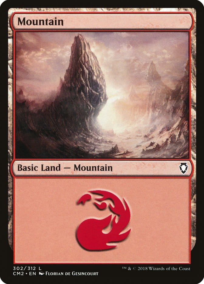 Mountain (302) [Commander Anthology Volume II] Magic: The Gathering