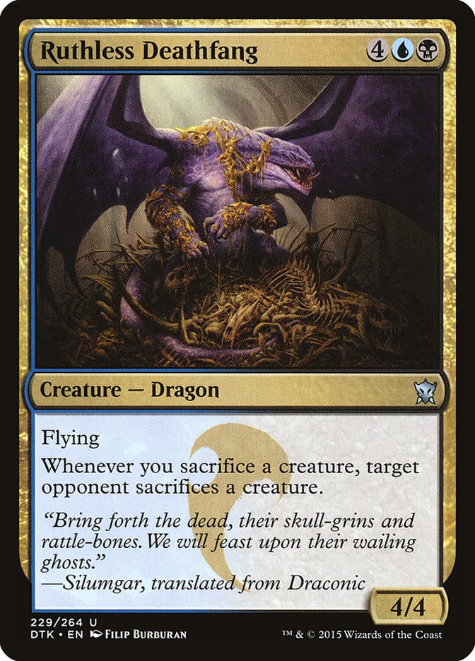 Ruthless Deathfang [Dragons of Tarkir] Magic: The Gathering