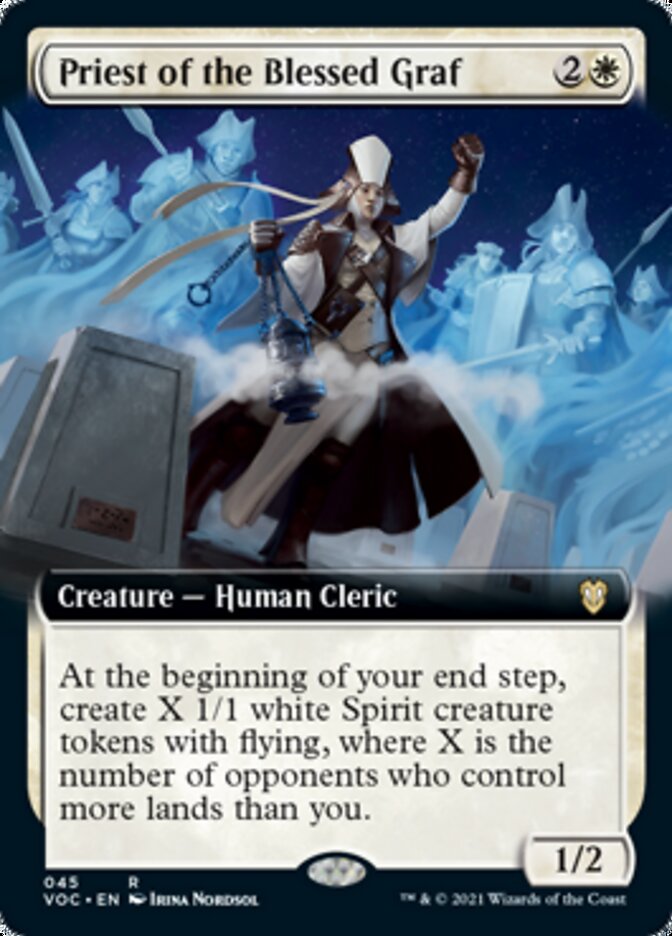 Priest of the Blessed Graf (Extended Art) [Innistrad: Crimson Vow Commander] Magic: The Gathering