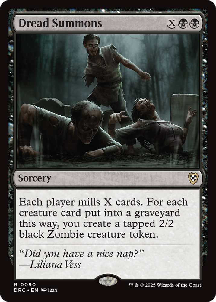 Dread Summons [Aetherdrift Commander] Magic: The Gathering