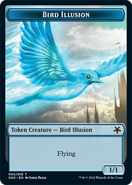 Bird Illusion // Demon Double-Sided Token [Game Night: Free-for-All Tokens] Magic: The Gathering