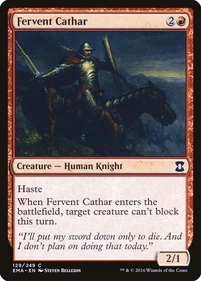 Fervent Cathar [Eternal Masters] Magic: The Gathering