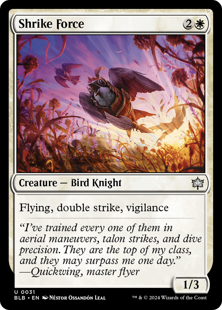 Shrike Force [Bloomburrow] Magic: The Gathering