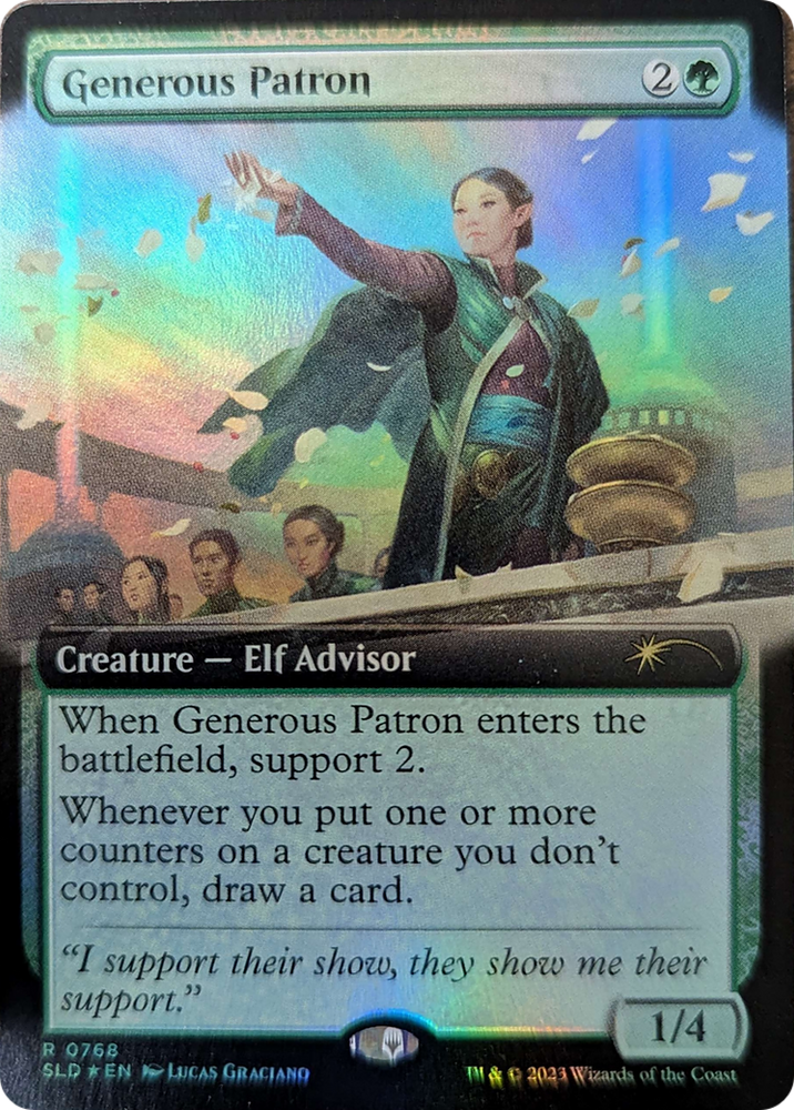 Generous Patron (Extended Art) [Secret Lair Drop Series] Magic: The Gathering