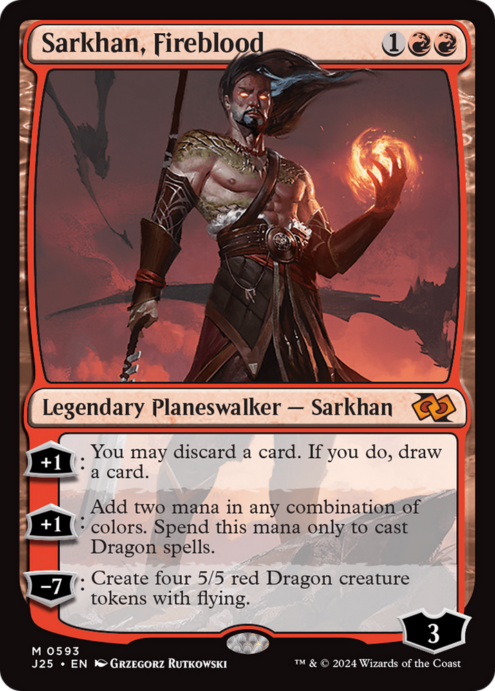 Sarkhan, Fireblood [Foundations Jumpstart] Magic: The Gathering