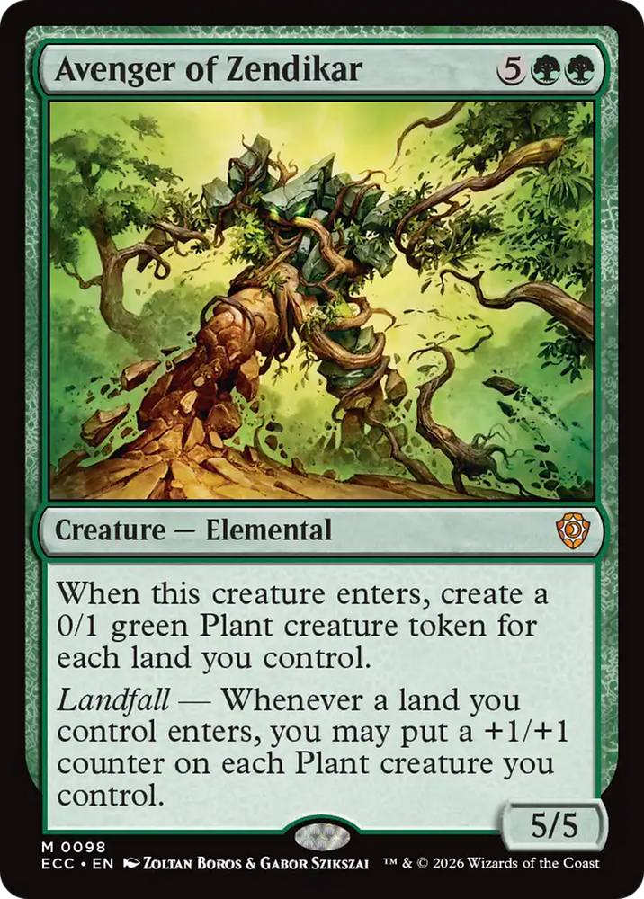 Avenger of Zendikar [Lorwyn Eclipsed Commander] Magic: The Gathering