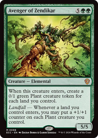 Avenger of Zendikar [Lorwyn Eclipsed Commander] Magic: The Gathering