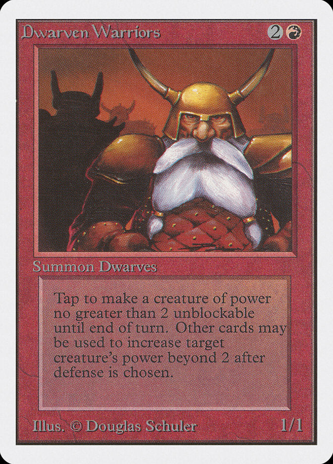 Dwarven Warriors [Unlimited Edition] Magic: The Gathering