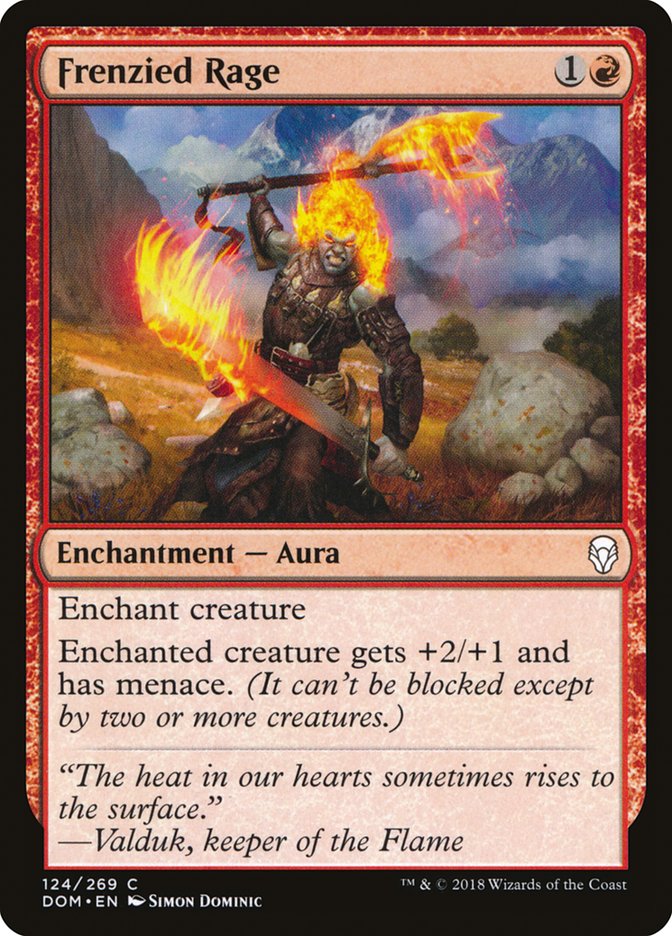 Frenzied Rage [Dominaria] Magic: The Gathering