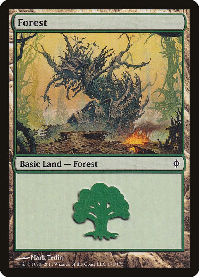 Forest (174) [New Phyrexia] Magic: The Gathering
