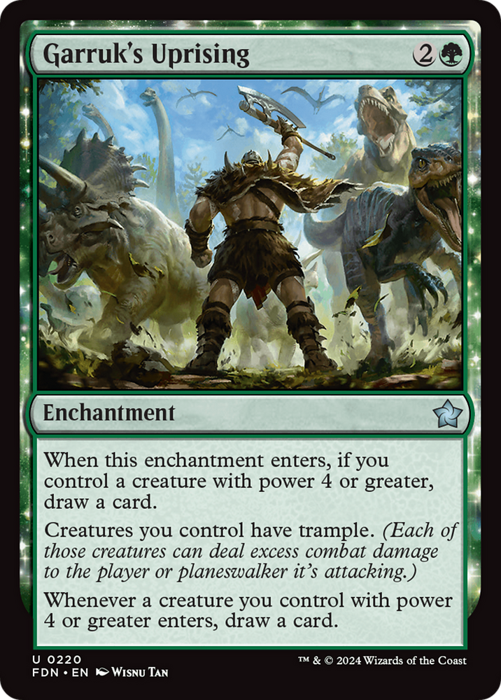 Garruk's Uprising [Foundations] Magic: The Gathering