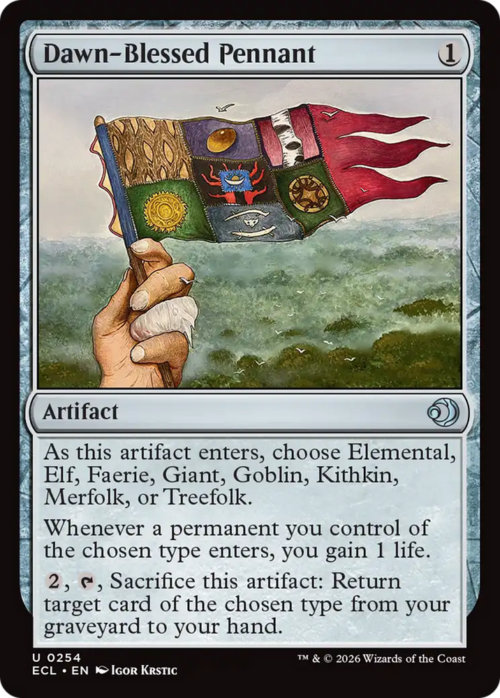 Dawn-Blessed Pennant [Lorwyn Eclipsed] Magic: The Gathering