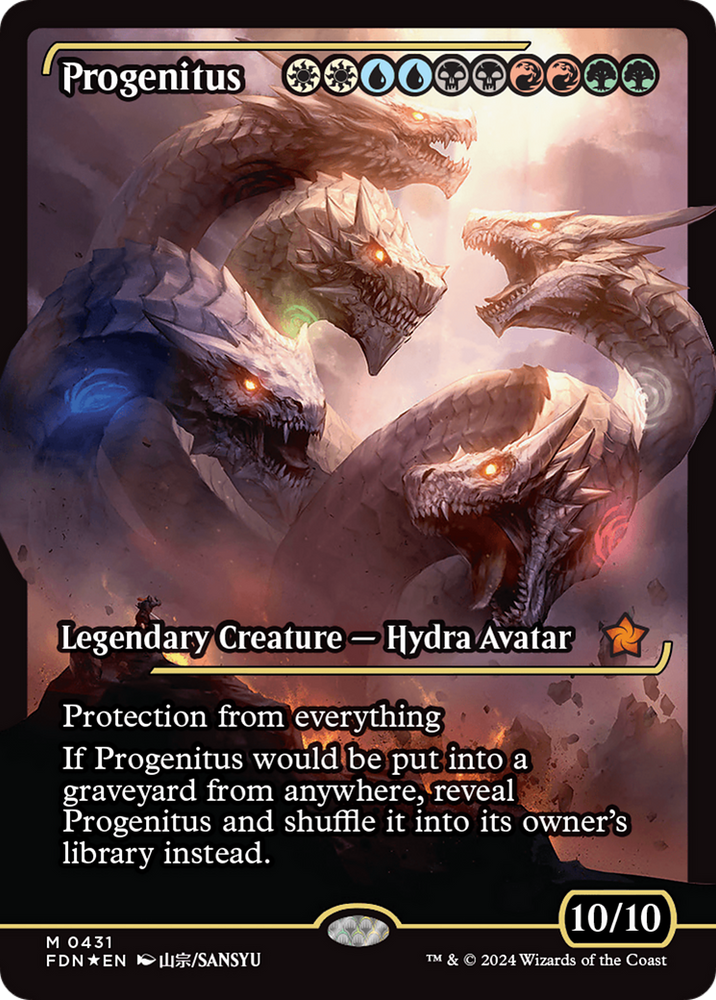 Progenitus (Showcase) [Foundations] Magic: The Gathering