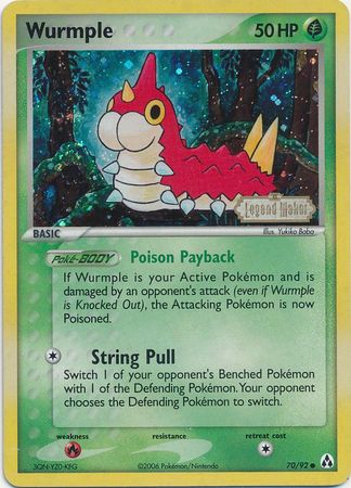 Wurmple (70/92) (Stamped) [EX: Legend Maker] Pokémon