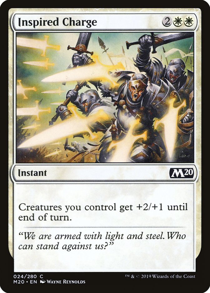 Inspired Charge [Core Set 2020] Magic: The Gathering